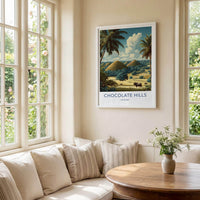 Chocolate Hills Poster - Philippines Wall Art - Iconic hillscape Home Decor