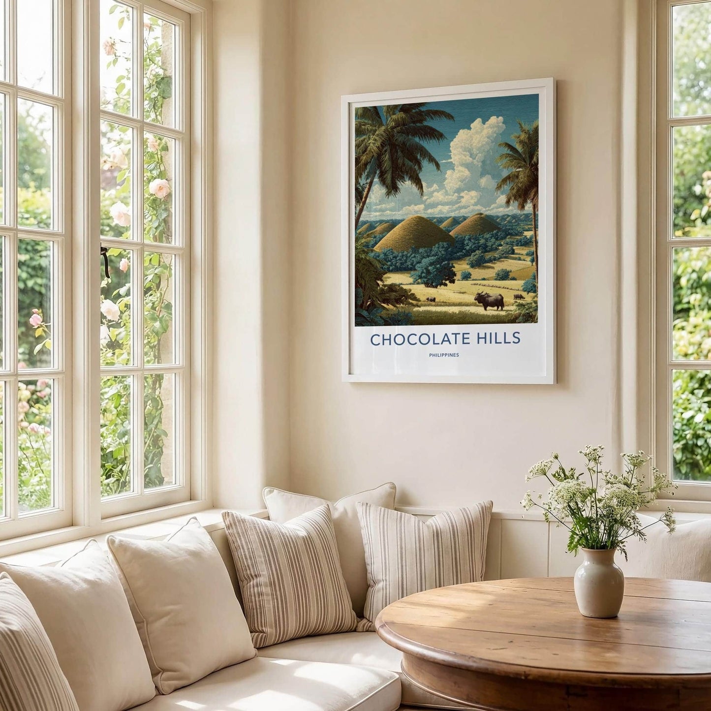 Chocolate Hills Poster - Philippines Wall Art - Iconic hillscape Home Decor