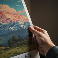 Chopta Valley Poster - India Uttarakhand Mountain Vista Home Decor
