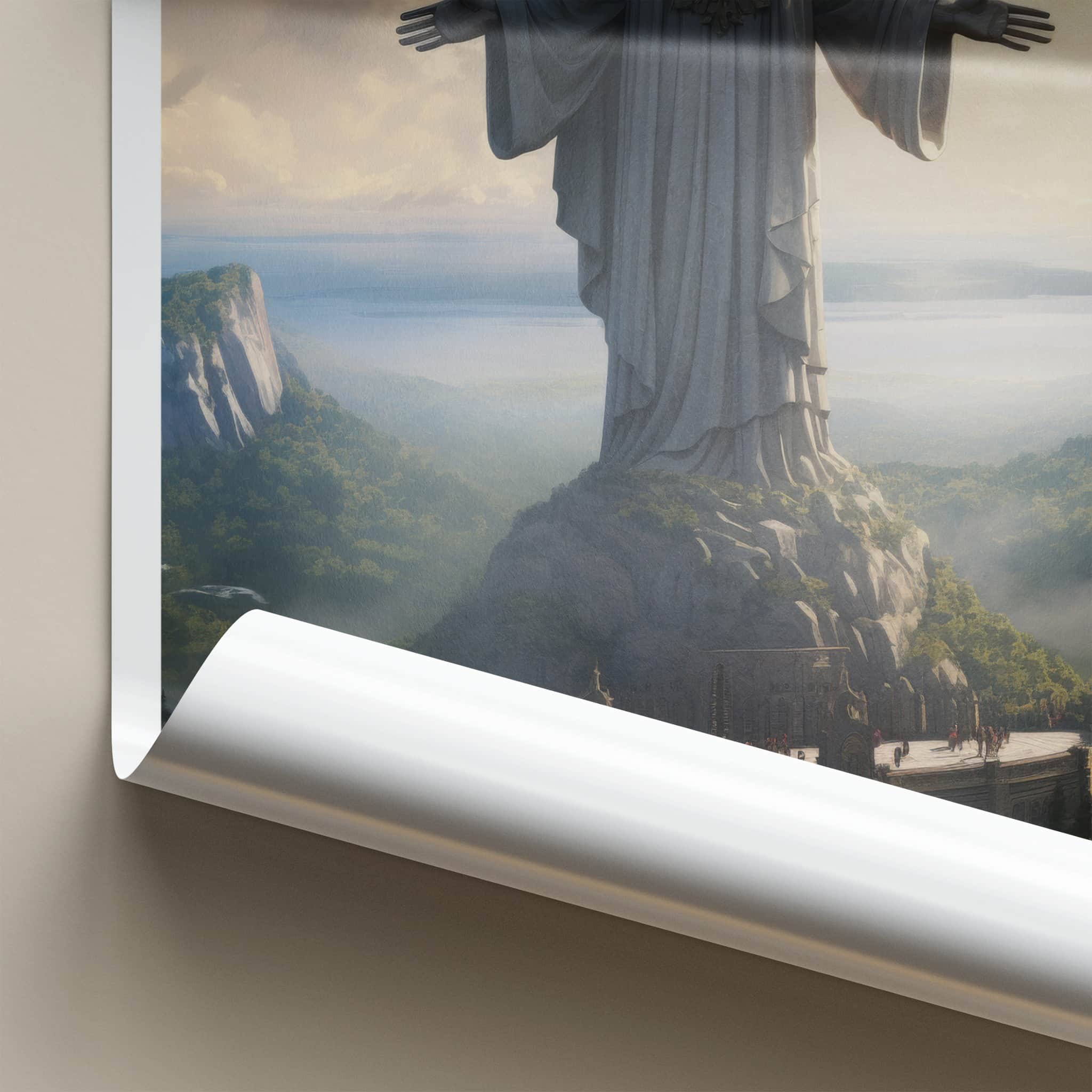 Christ The King Poster - Poland Wall Art - Divine Mountain Vista Home Decor