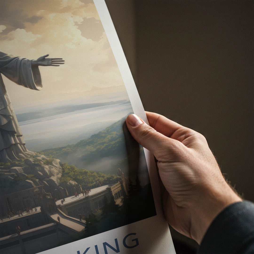 Christ The King Poster - Poland Wall Art - Divine Mountain Vista Home Decor
