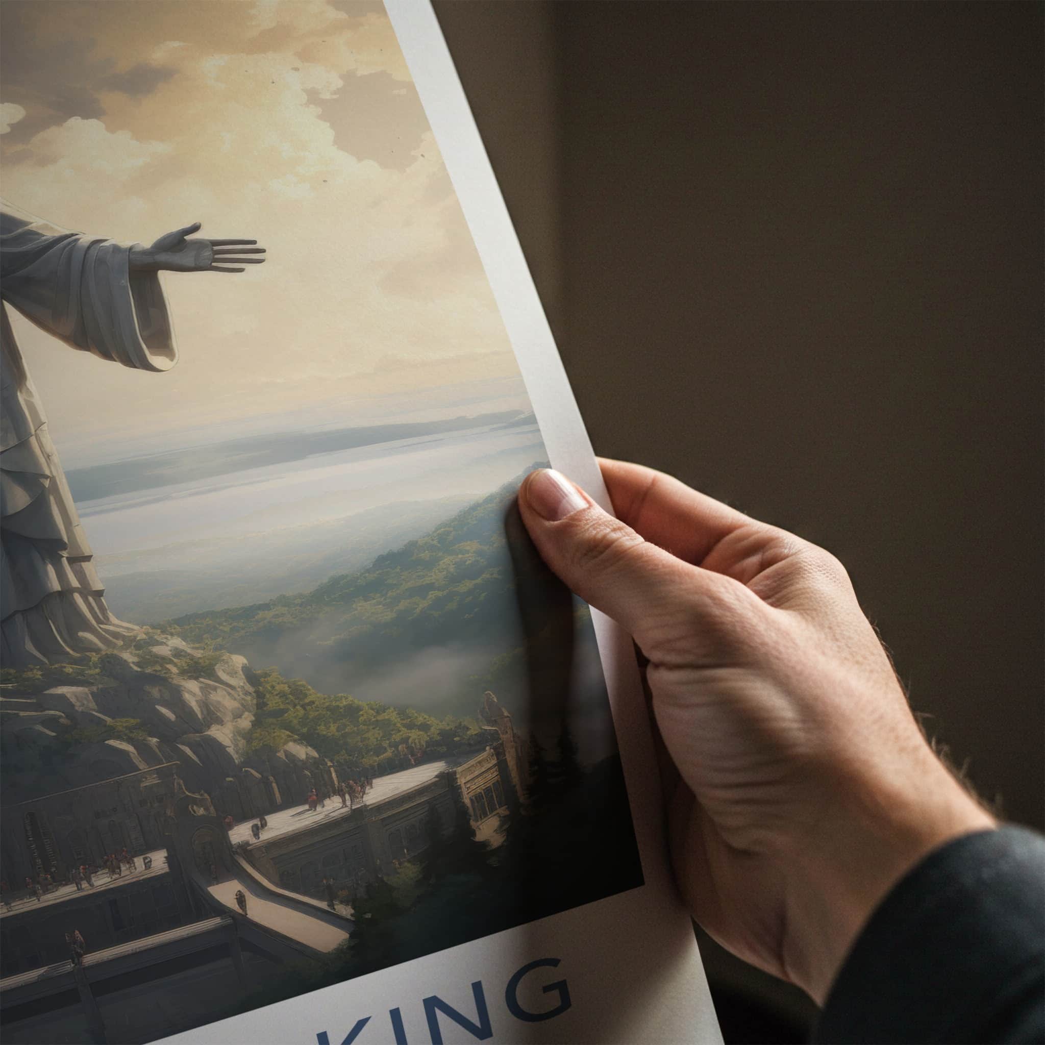 Christ The King Poster - Poland Wall Art - Divine Mountain Vista Home Decor