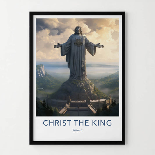 Christ The King Poster - Poland Wall Art - Divine Mountain Vista Home Decor