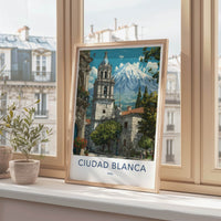 Ciudad Blanca Poster - Peru Bell Tower Mount Home Decor