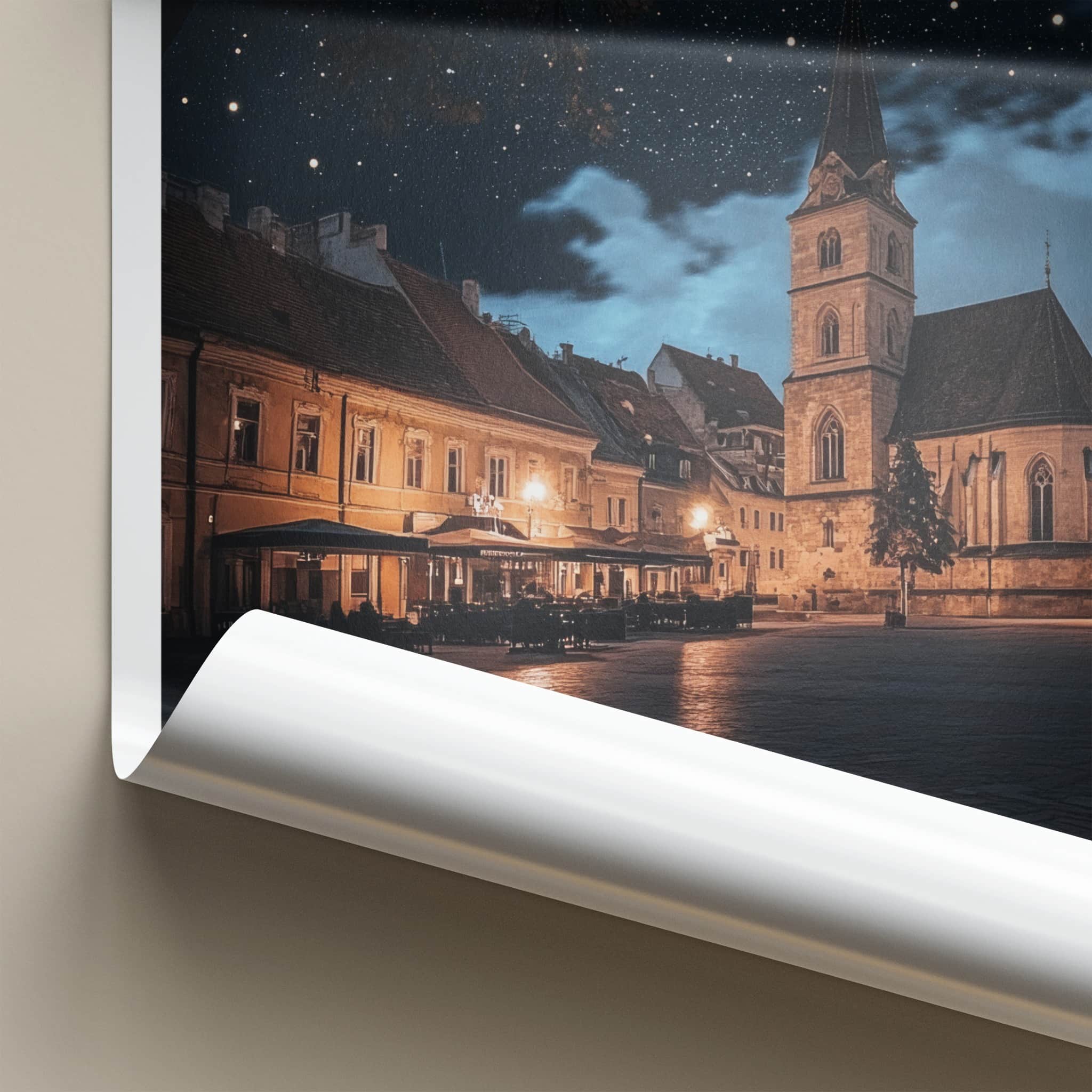 Cluj-Napoca Poster - Romania Fine Art - Enchanted Night Scene Gallery Art