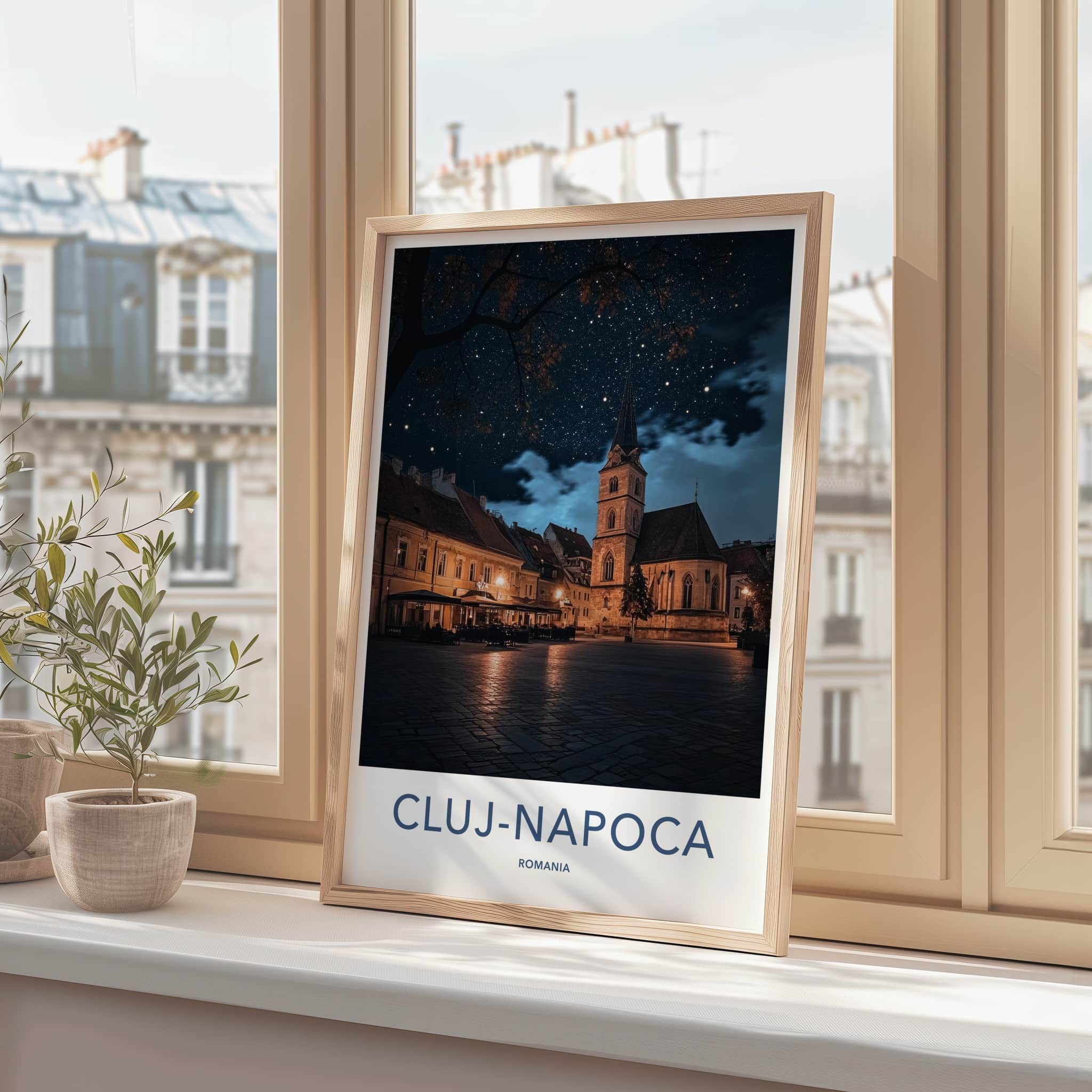 Cluj-Napoca Poster - Romania Fine Art - Enchanted Night Scene Gallery Art