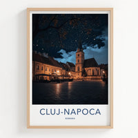 Cluj-Napoca Poster - Romania Fine Art - Enchanted Night Scene Gallery Art
