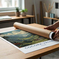 Cocora Valley Poster - Colombia Travel Art - Tall Palms Moon Wall Decor