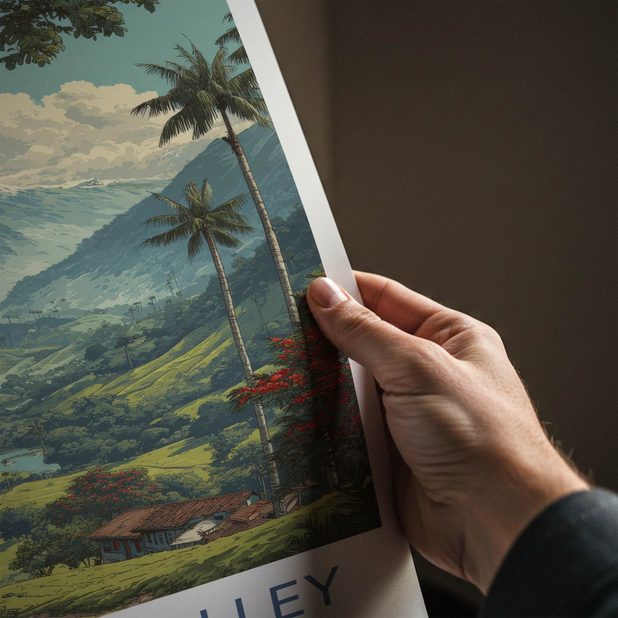 Cocora Valley Poster Colombia Wax Palm Trees Wall Art