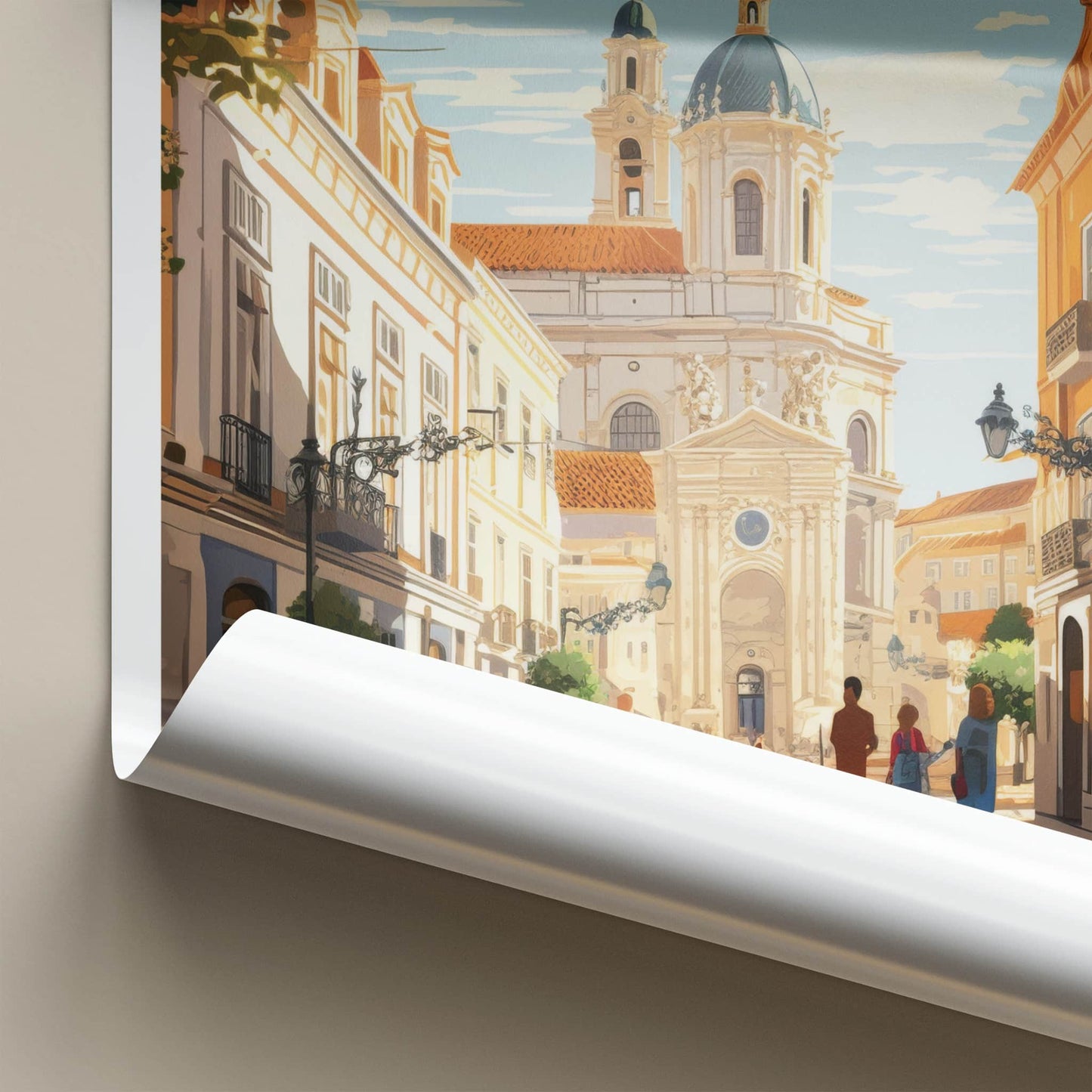 Coimbra Poster - Portugal Travel Art - Historic Cityscape View Home Decor
