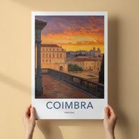 Coimbra Poster - Portugal Wall Art - Historic City Sunset Home Decor