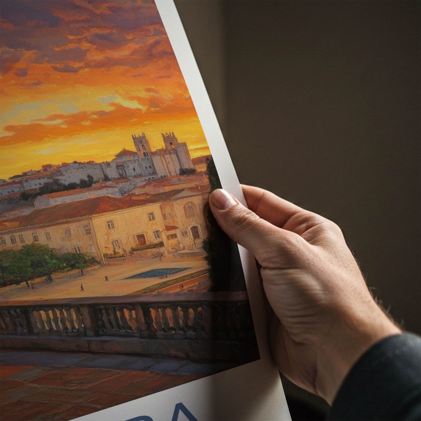 Coimbra Poster - Portugal Wall Art - Historic City Sunset Home Decor