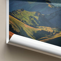 Col des Aravis Poster - France Scenic Art - Alpine Valley Vista Wall Decor