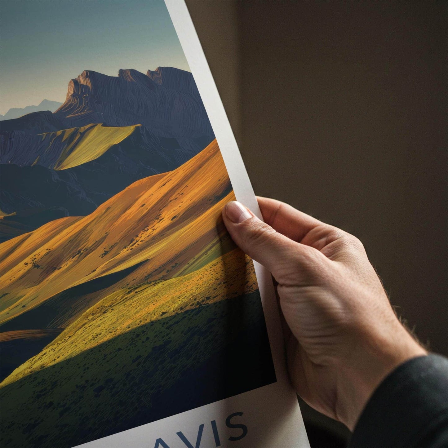 Col Des Aravis Poster - France Travel Art - Golden Hour Peaks Home Decor