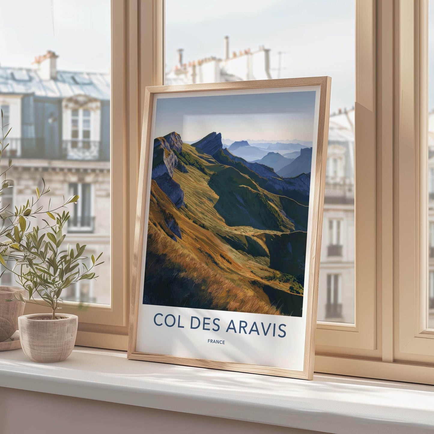 Col Des Aravis Poster - France Travel Art - Majestic Alpine Vista Home Decor