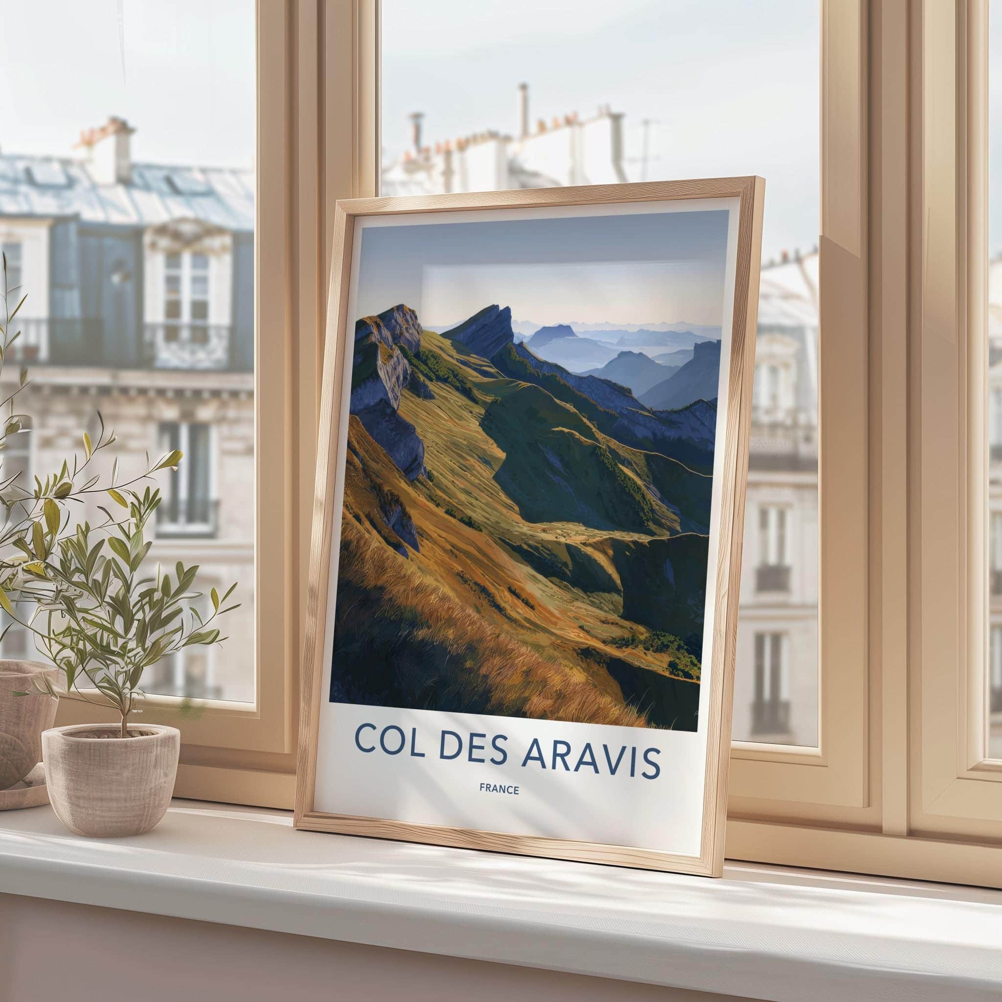 Col Des Aravis Poster - France Travel Art - Majestic Alpine Vista Home Decor