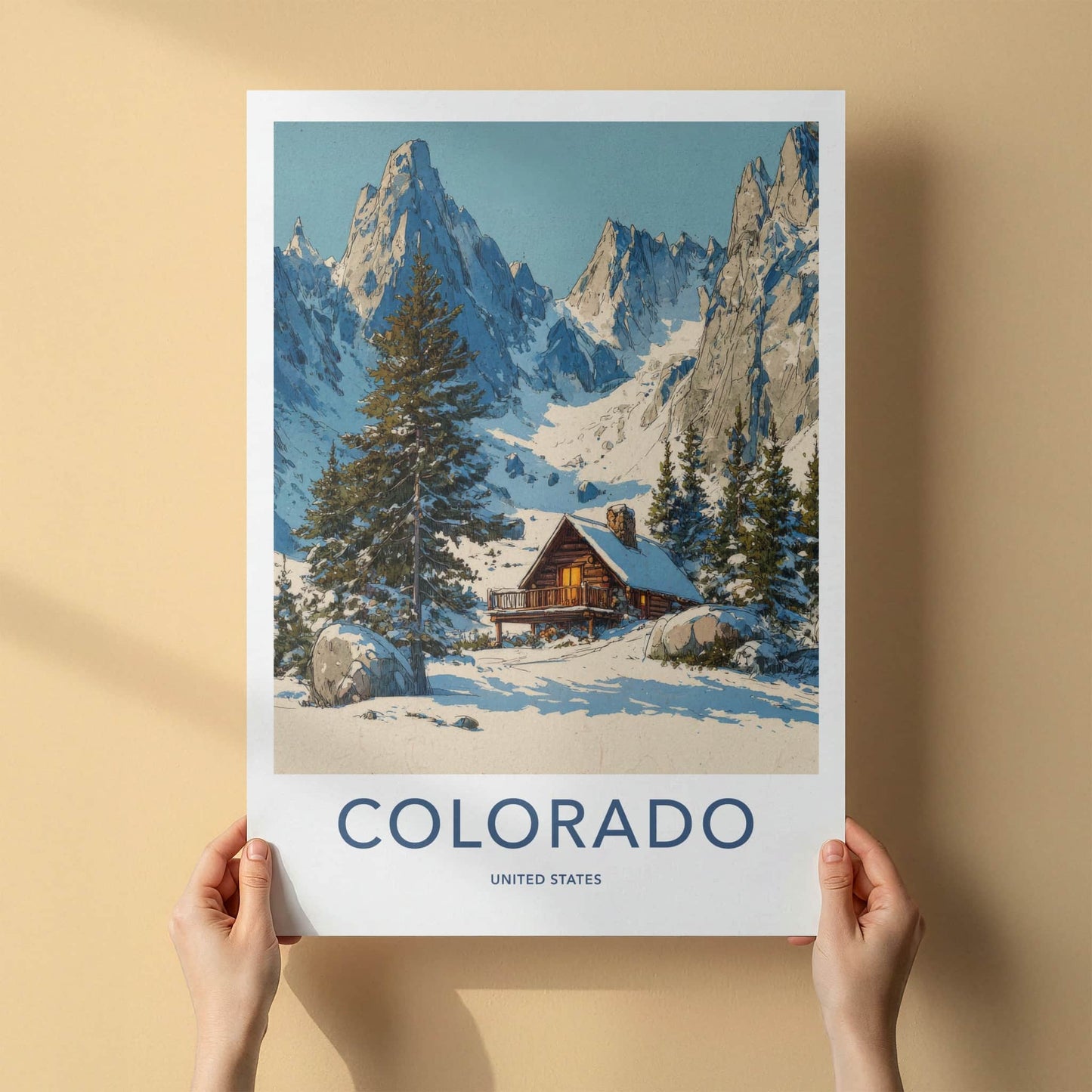 Colorado Poster - Colorado Framed Print - Cozy Mountain Cabin Gallery Art