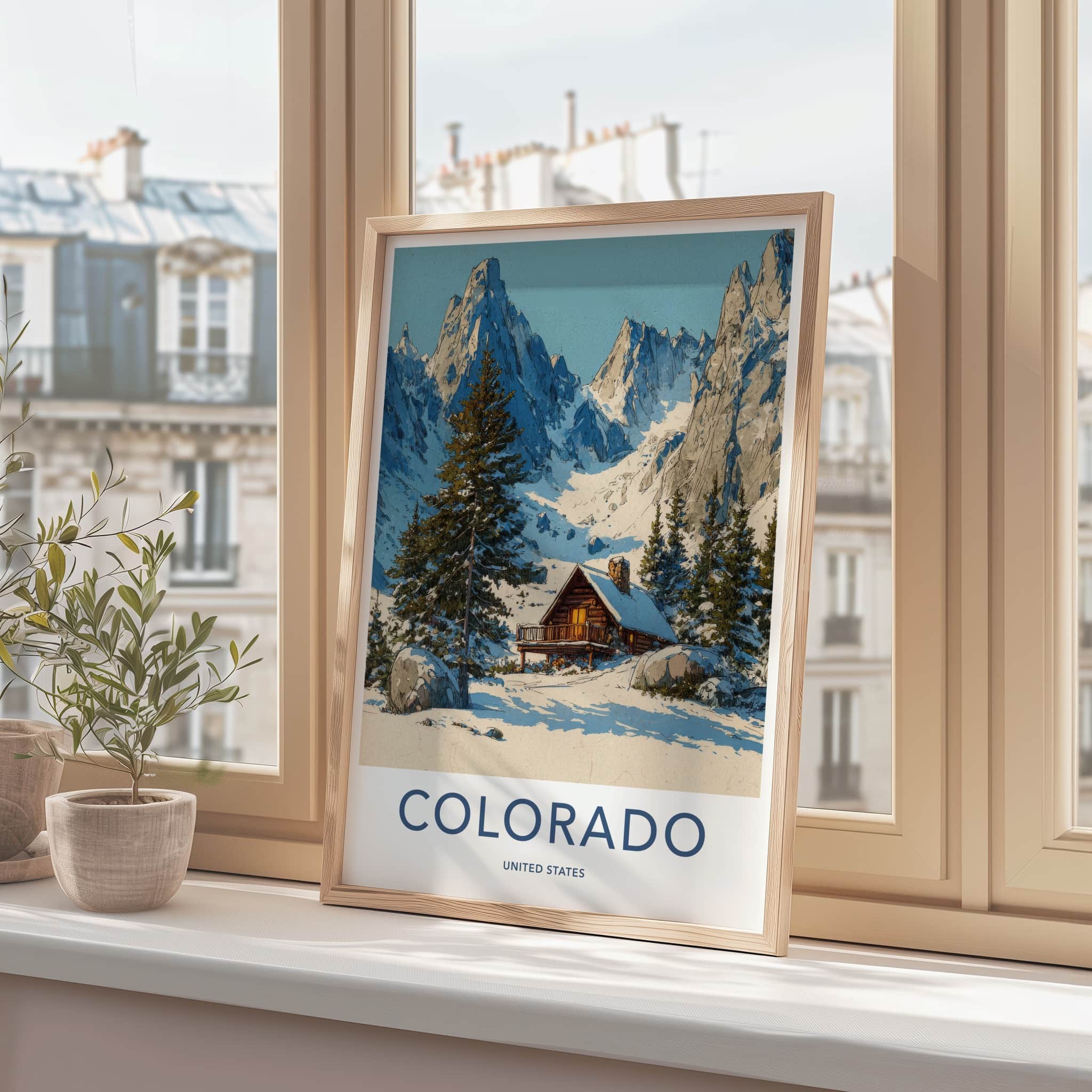Colorado Poster - Colorado Framed Print - Cozy Mountain Cabin Gallery Art