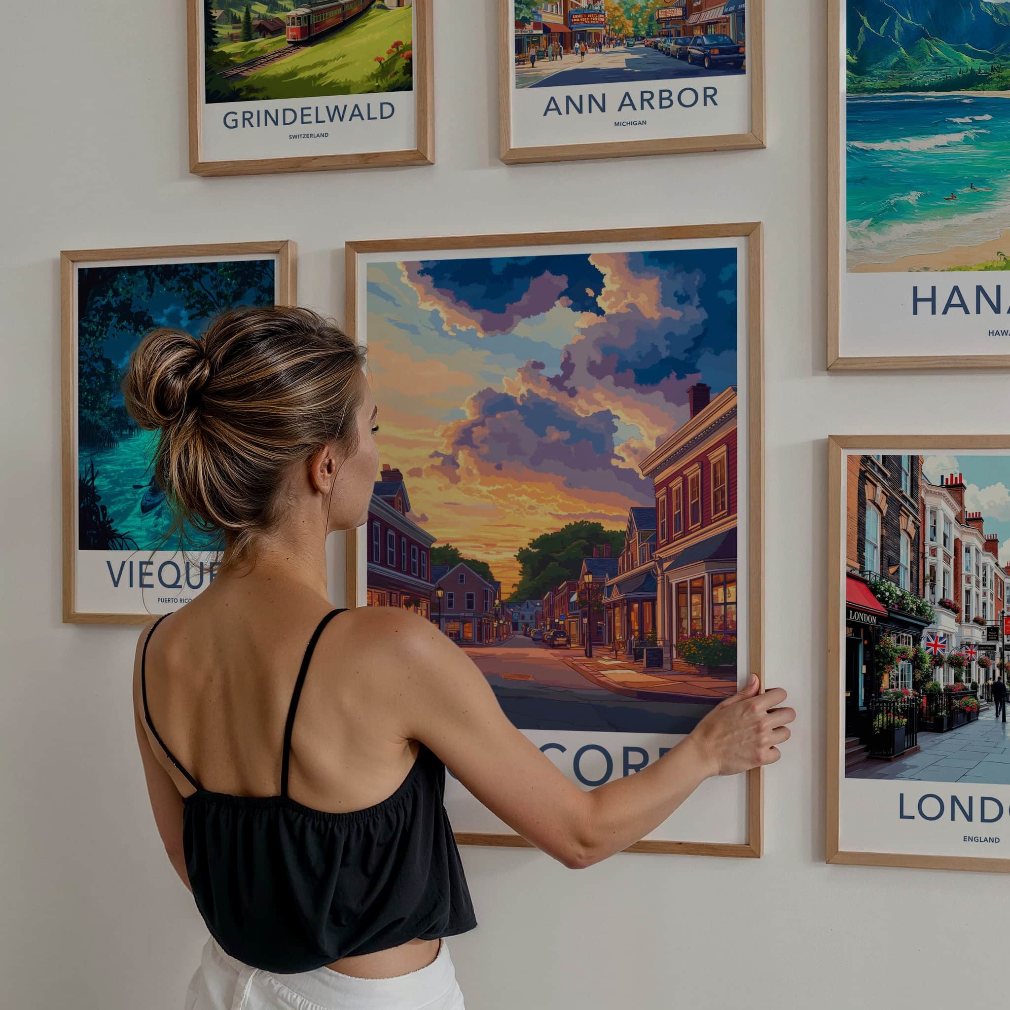 Concord Poster - Massachusetts Wall Art - Vibrant Sunset Street Home Decor
