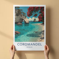 Coromandel Poster - New Zealand Fine Art - Oceanic archway blooms Gift