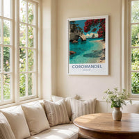 Coromandel Poster - New Zealand Fine Art - Oceanic archway blooms Gift