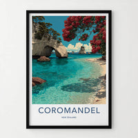 Coromandel Poster - New Zealand Fine Art - Oceanic archway blooms Gift