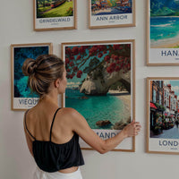 Coromandel Poster - New Zealand Travel Art - Pohutukawa Arch Beach Home Decor