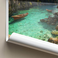 Coron Poster - Philippines Travel Print - Clear Water Boats Wall Decor