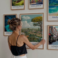 Cote Divoire Poster - Africa Travel Art - Lush Tropical Town Home Decor