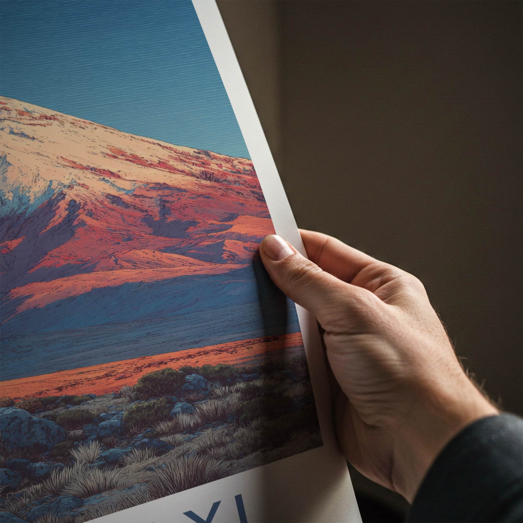 Cotopaxi Poster - Ecuador Travel Art - Snow Capped Volcano Home Decor