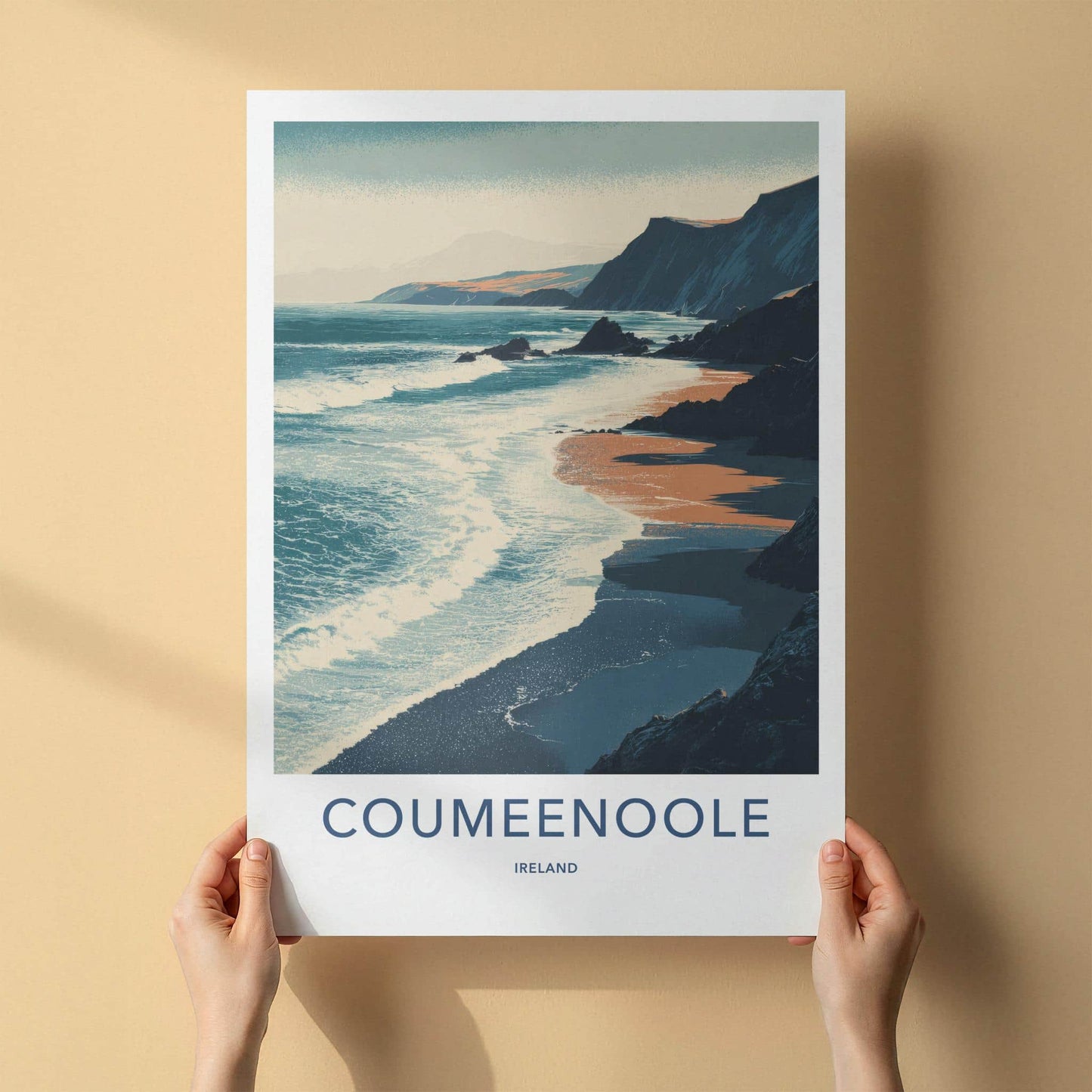 Coumeenole Poster - Ireland Wall Art - Wild Atlantic Shoreline Home Decor