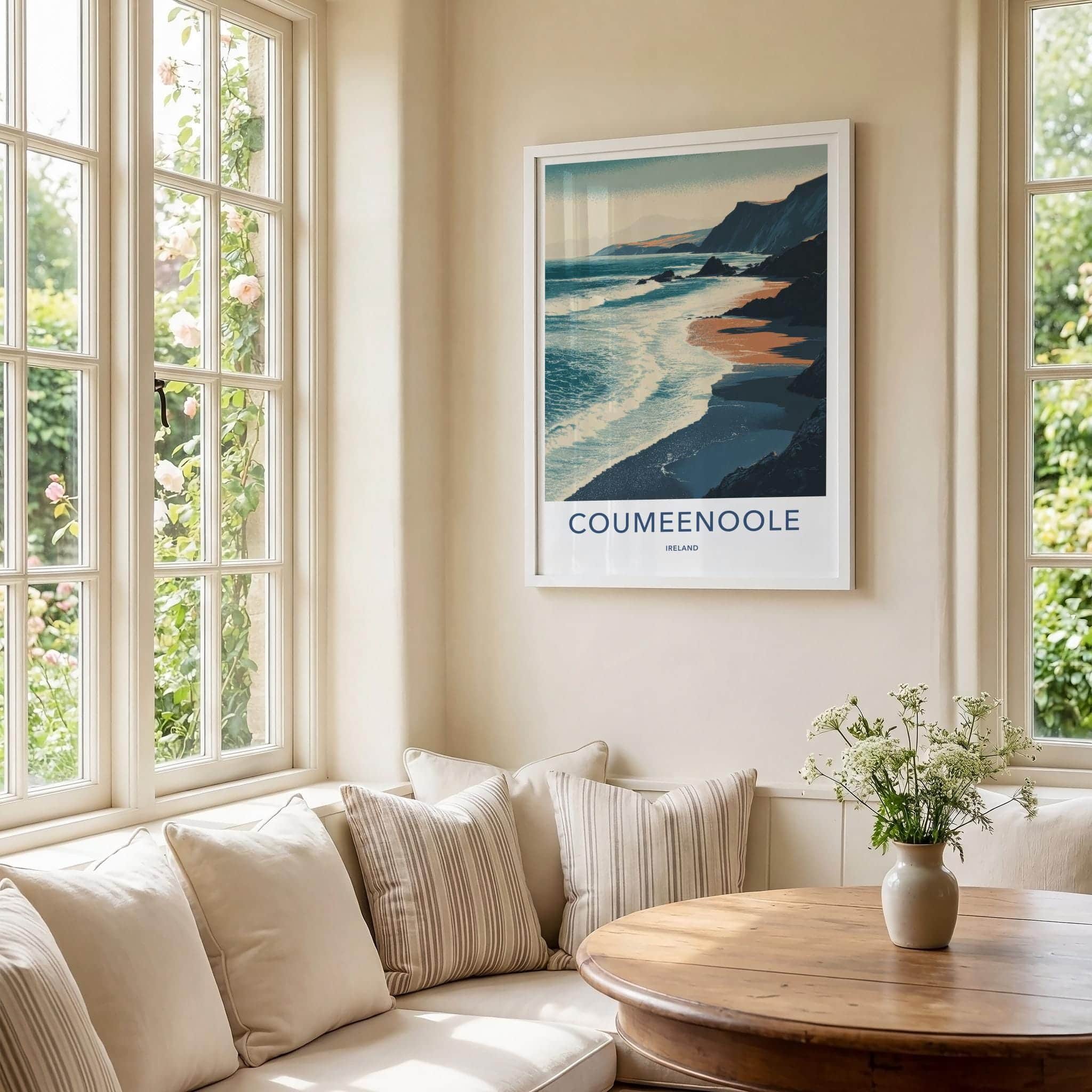 Coumeenole Poster - Ireland Wall Art - Wild Atlantic Shoreline Home Decor
