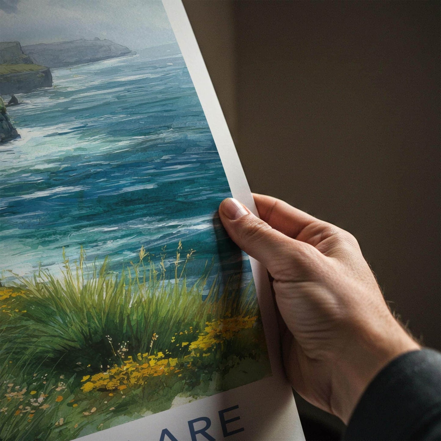 County Clare Poster - Ireland Wall Art - Wild coastal Room Decor