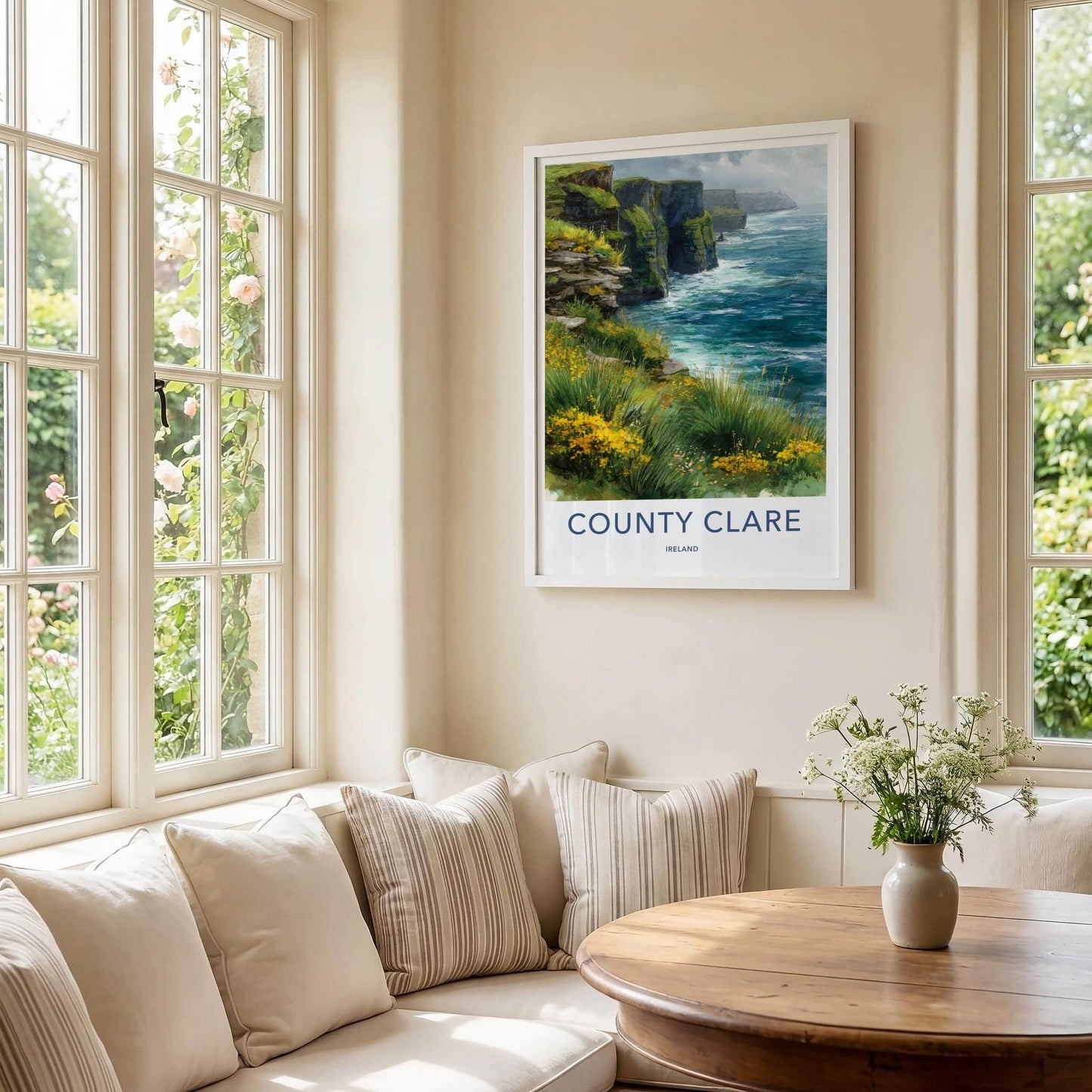 County Clare Poster - Ireland Wall Art - Wild coastal Room Decor