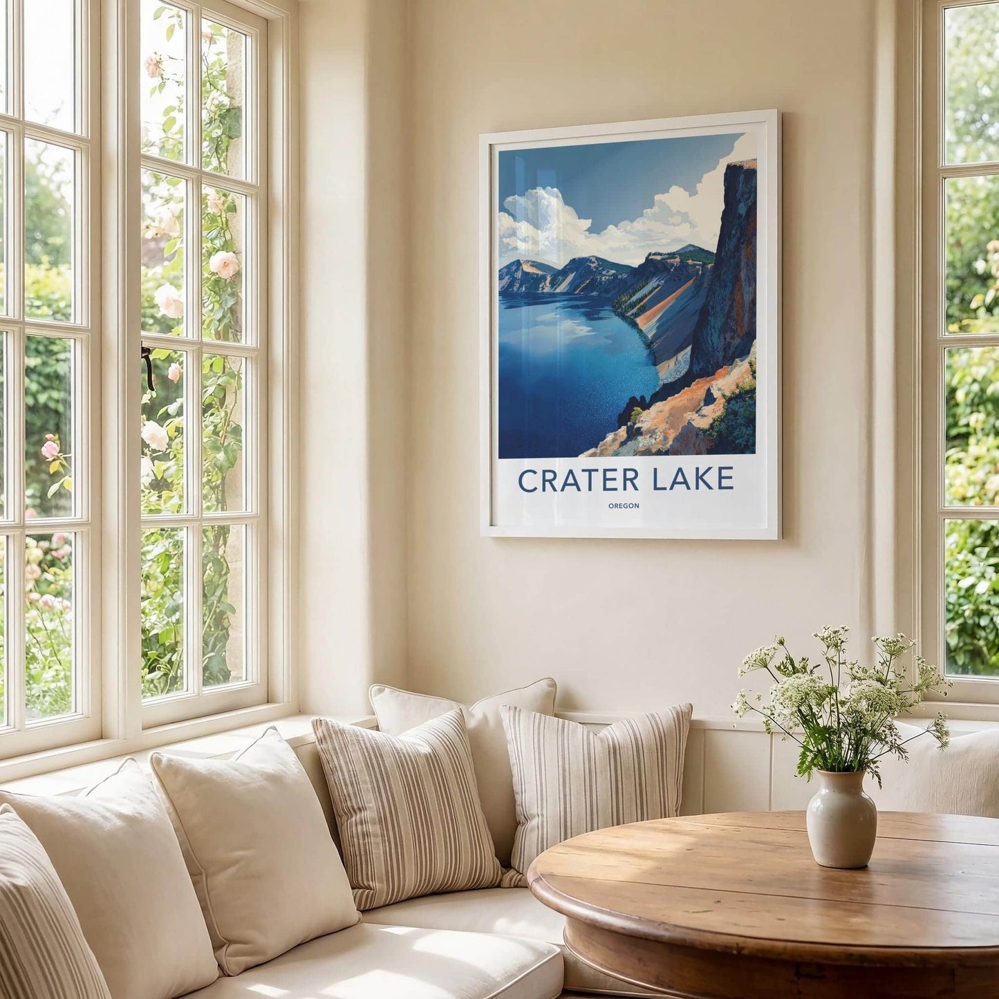 Crater Lake Poster - Oregon Scenic Art - Deep Blue Waters Gallery Art