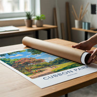 Cubbon Park Poster - India Travel Art - Karnataka Park Path People Home Decor
