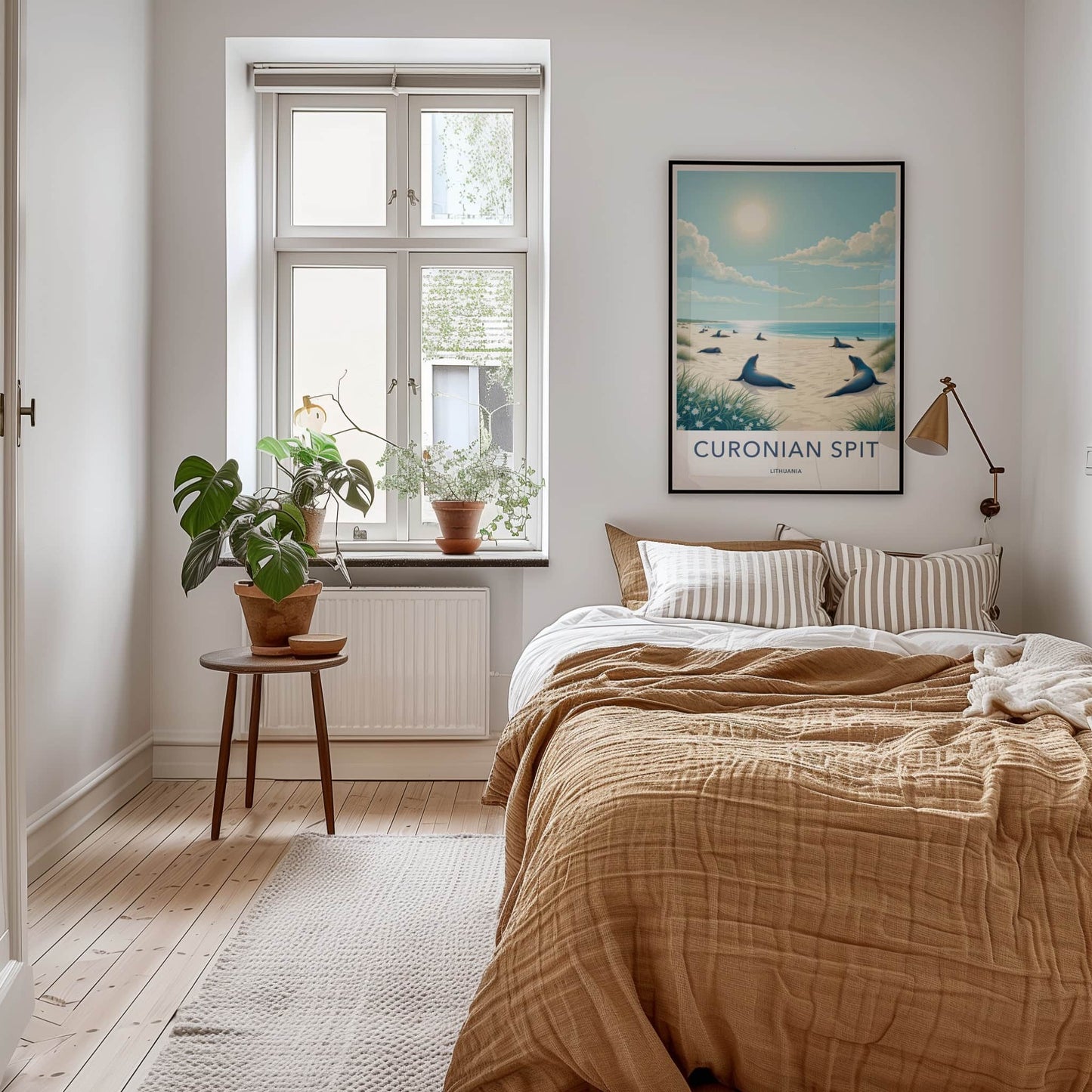 Curonian Spit Poster - Lithuania Travel Art - Seals Sunny Beach Home Decor