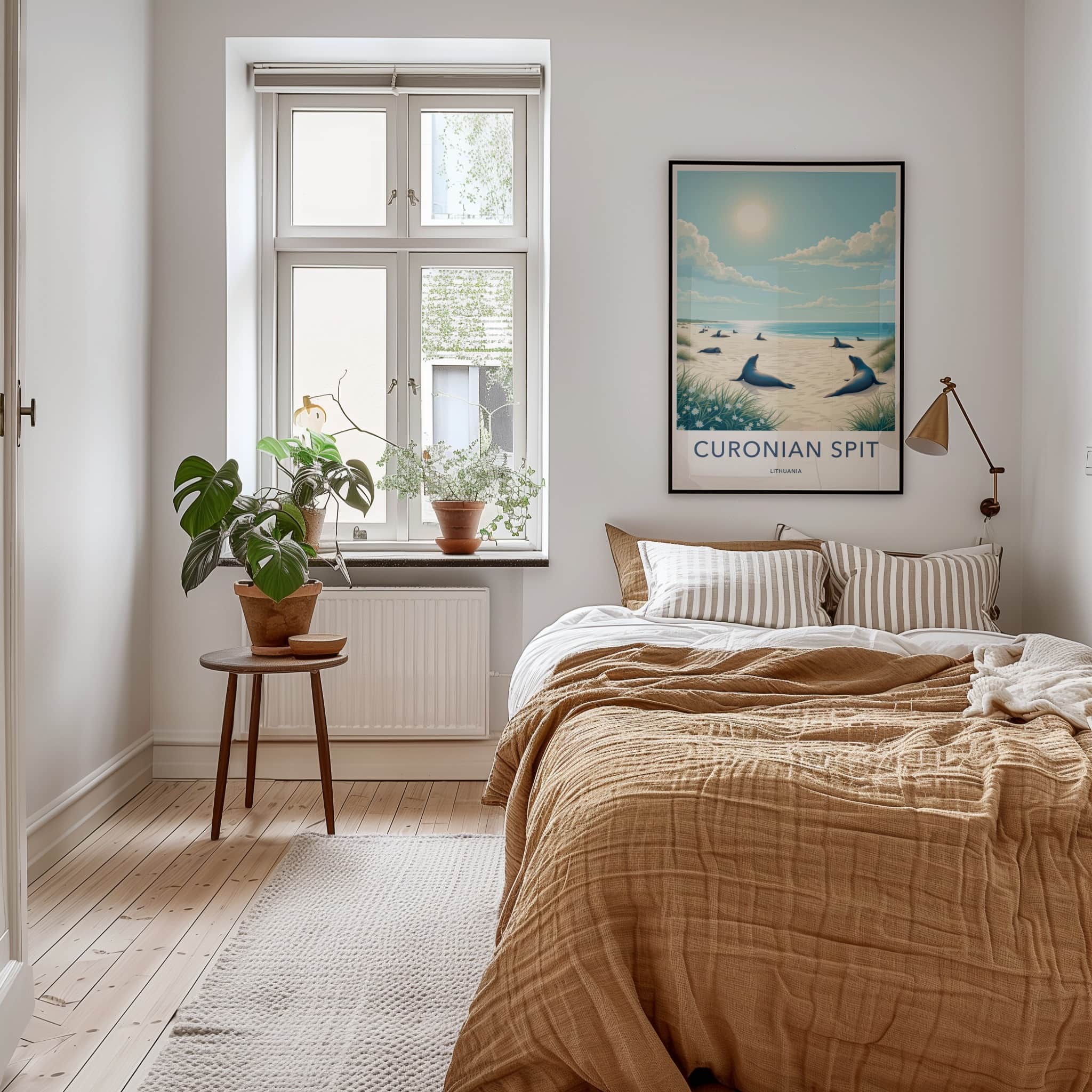 Curonian Spit Poster - Lithuania Travel Art - Seals Sunny Beach Home Decor