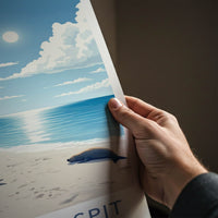 Curonian Spit Poster - Lithuania Travel Art - Seals Sunny Beach Home Decor