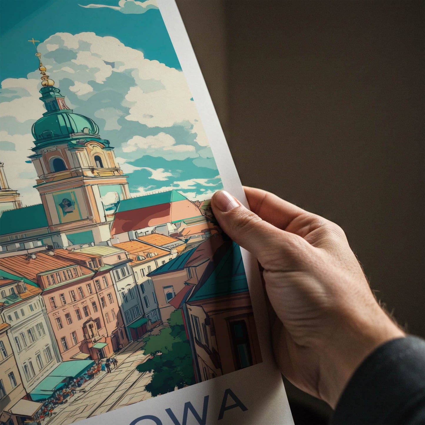 Czestochowa Poster - Poland Travel Art - Majestic Cathedral Towers Home Decor