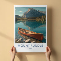 Mount Rundle Poster - Alberta Travel Art