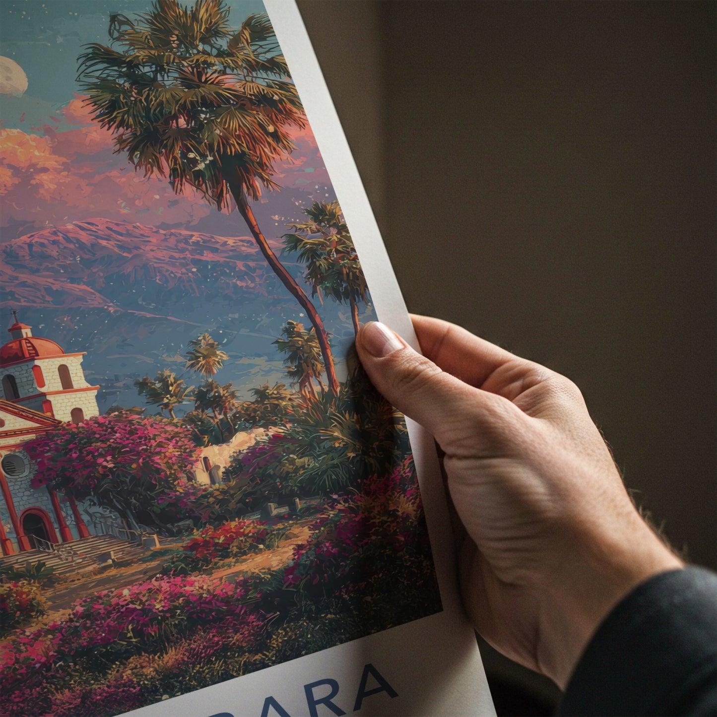 Santa Barbara Poster - California Travel Art