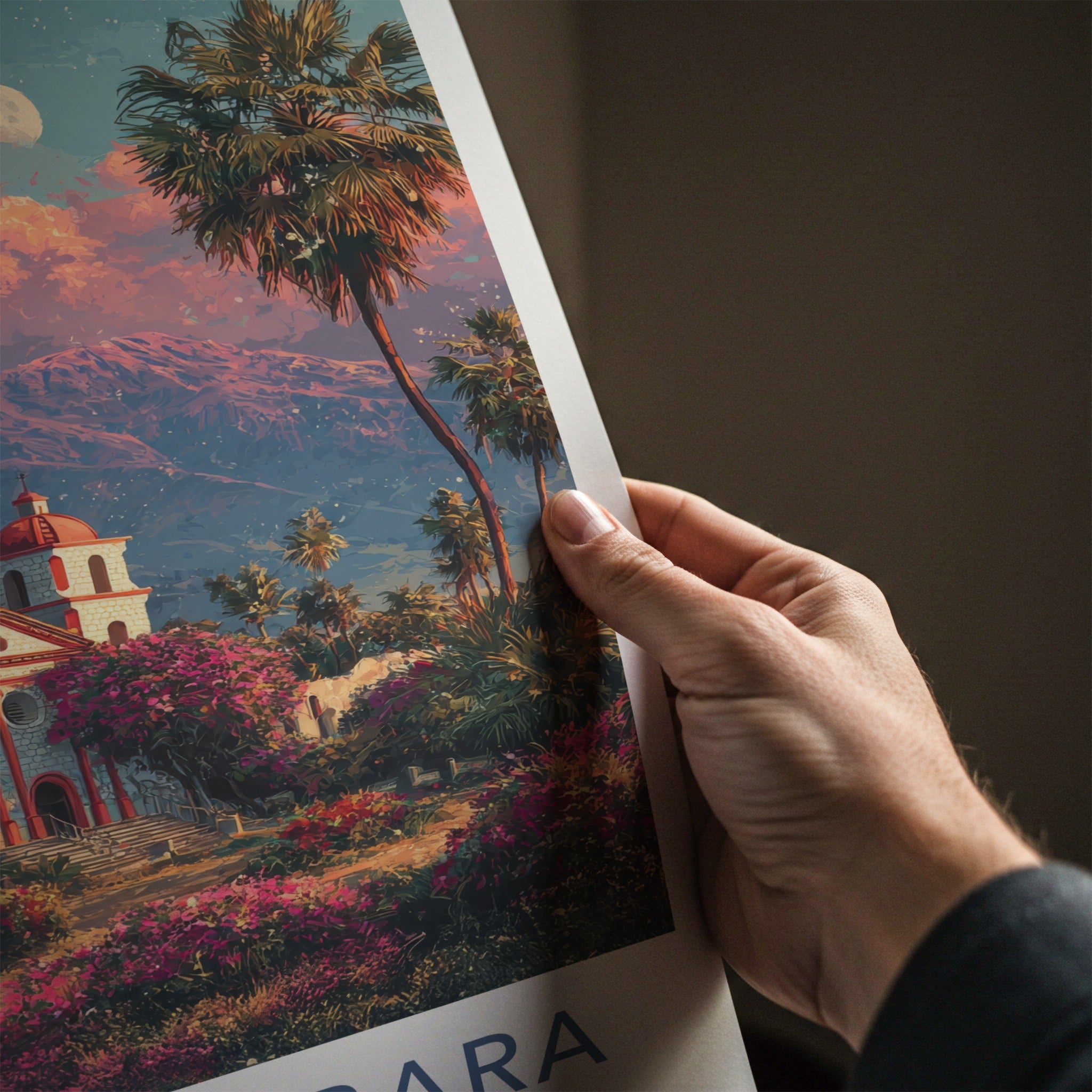 Santa Barbara Poster - California Travel Art