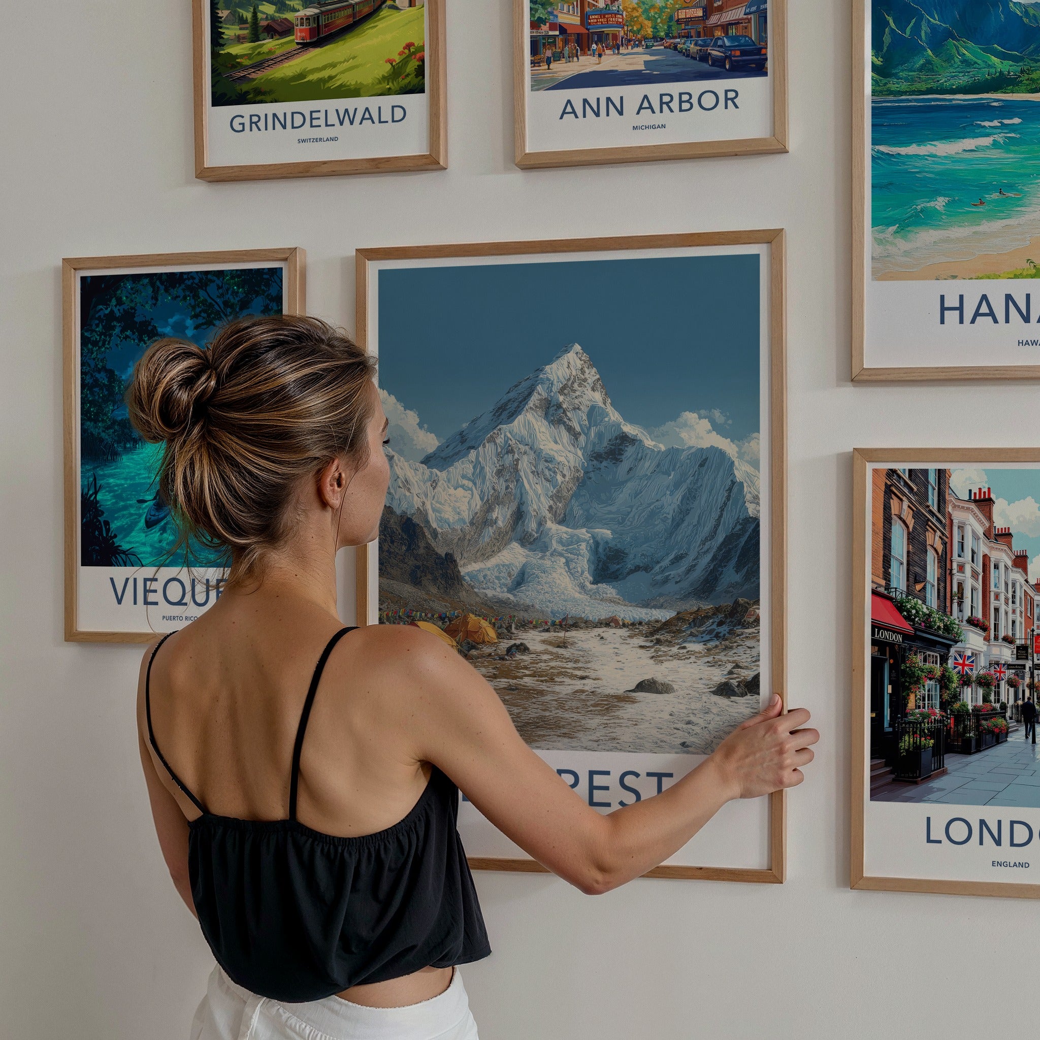 Everest Poster - Nepal Travel Art
