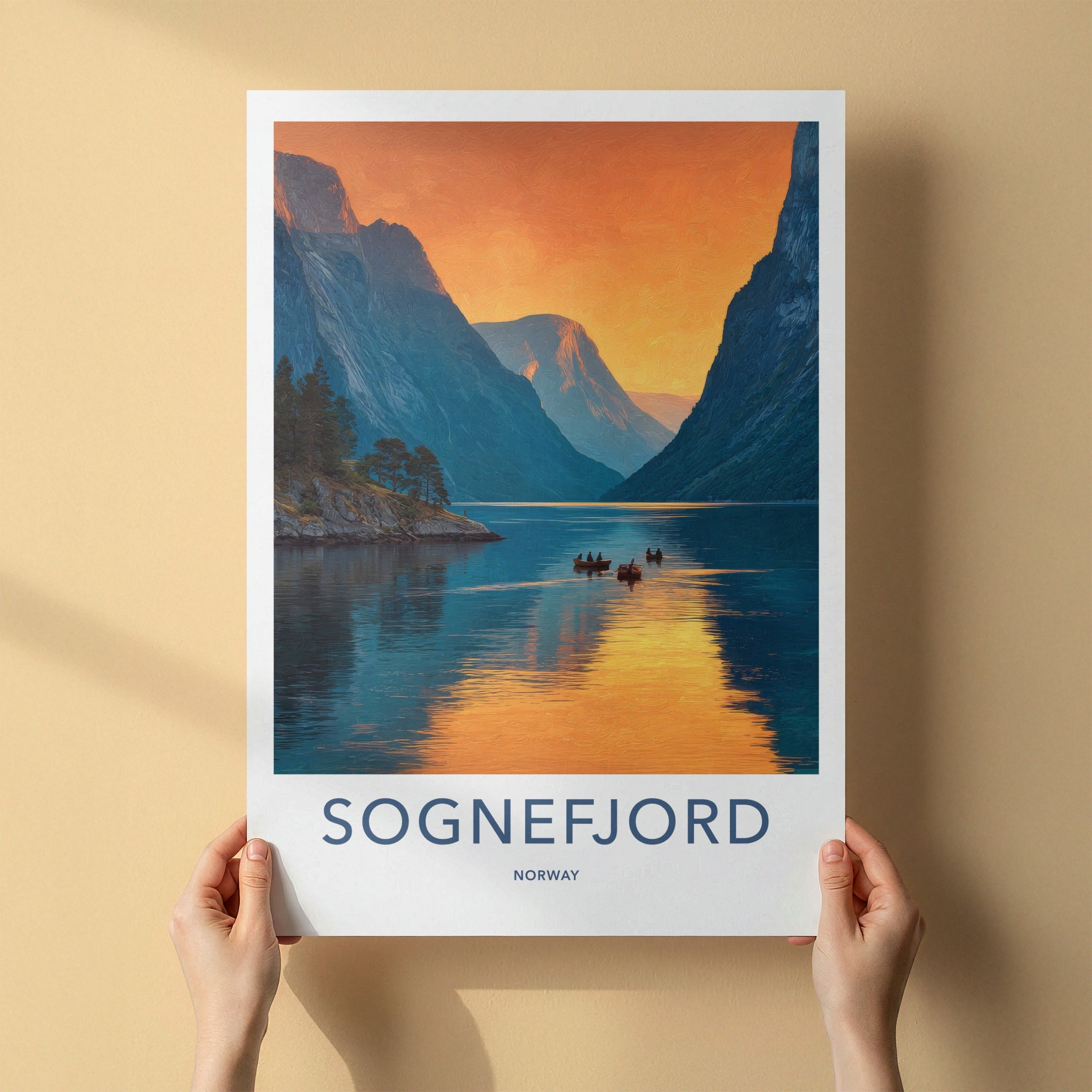 Sognefjord Poster - Norway Art