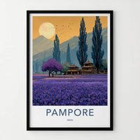 Pampore Poster - India Travel Art