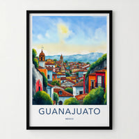 Guanajuato Poster - Mexico Travel Art