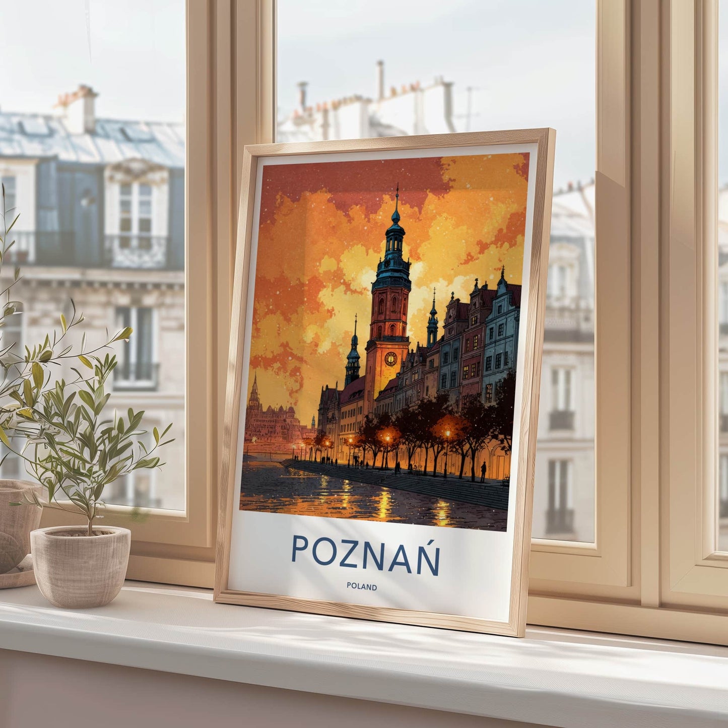 Poznan Poster - Poland Travel Art