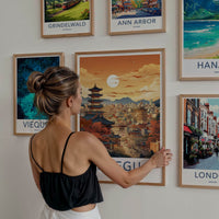 Daegu Poster - South Korea Travel Art - Asian City Sunset Home Decor