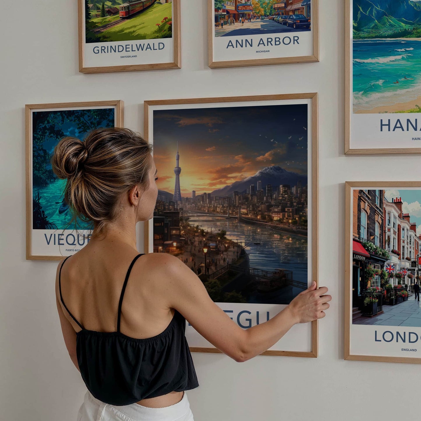 Daegu Poster - South Korea Travel Art - Vibrant City Skyline Home Decor
